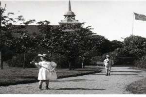 Bilde av Barn spiller krokett